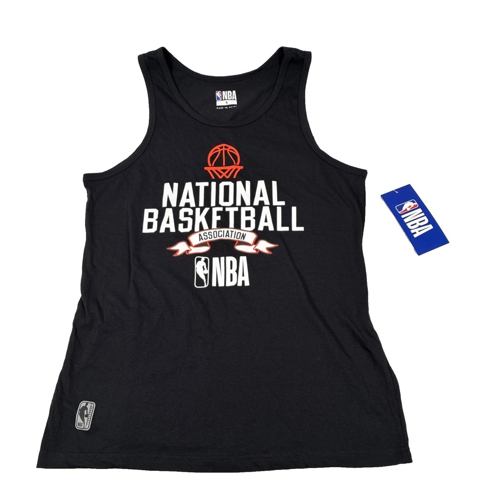 New Mens NBA Basketball Tank Top Size Small NWT Black  $30 Cotton Blend